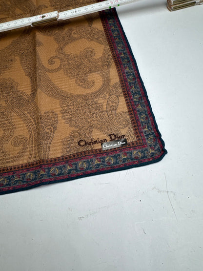 Vintage Dior Scarf Brown