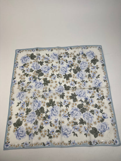 Vintage Dior Scarf Blue White