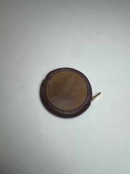 Vintage Loewe Madrid Anagram Logo Leather Purse Brown