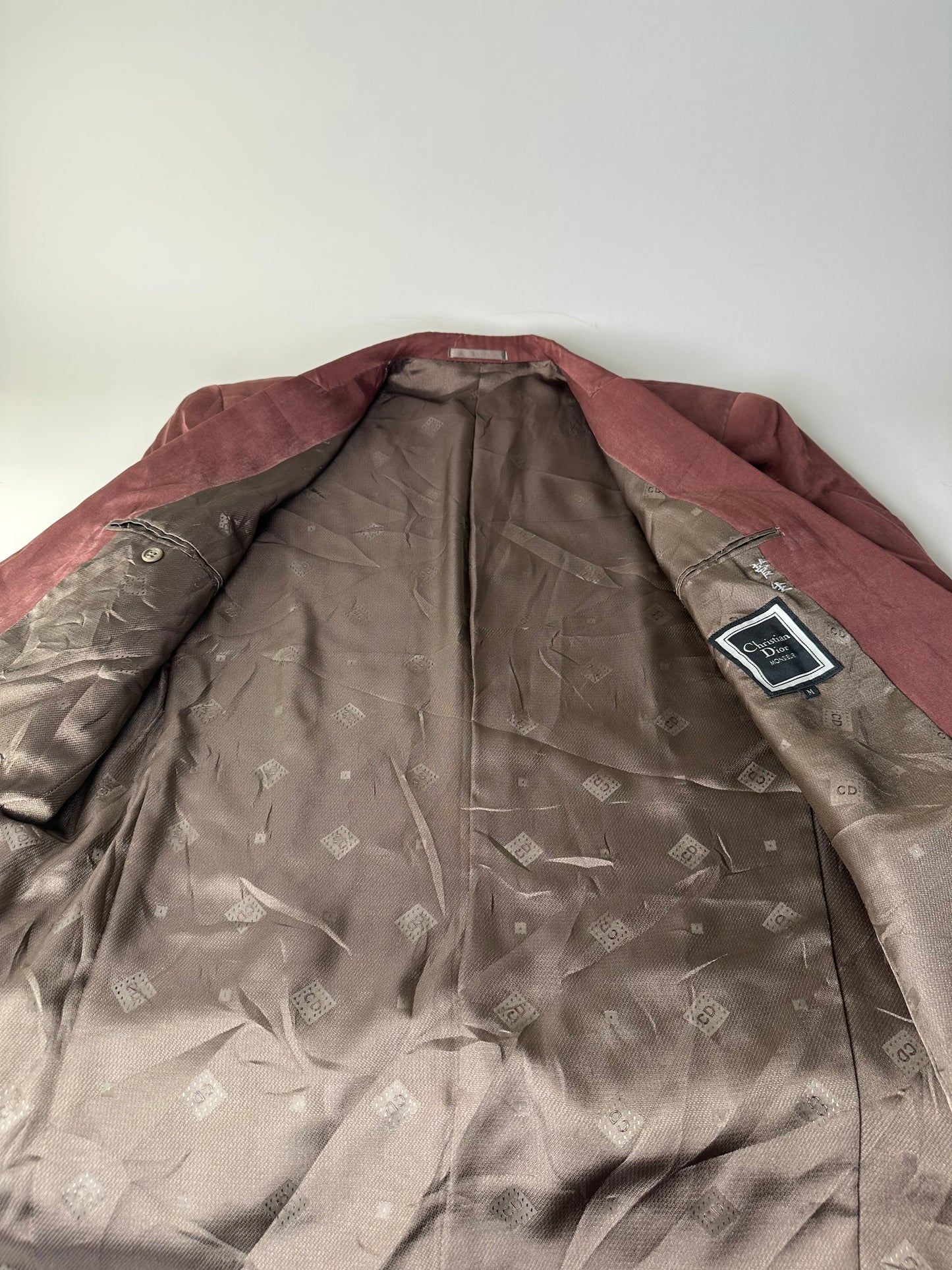 Vintage Dior Men's Blazer Burgundy Silver Buttons M