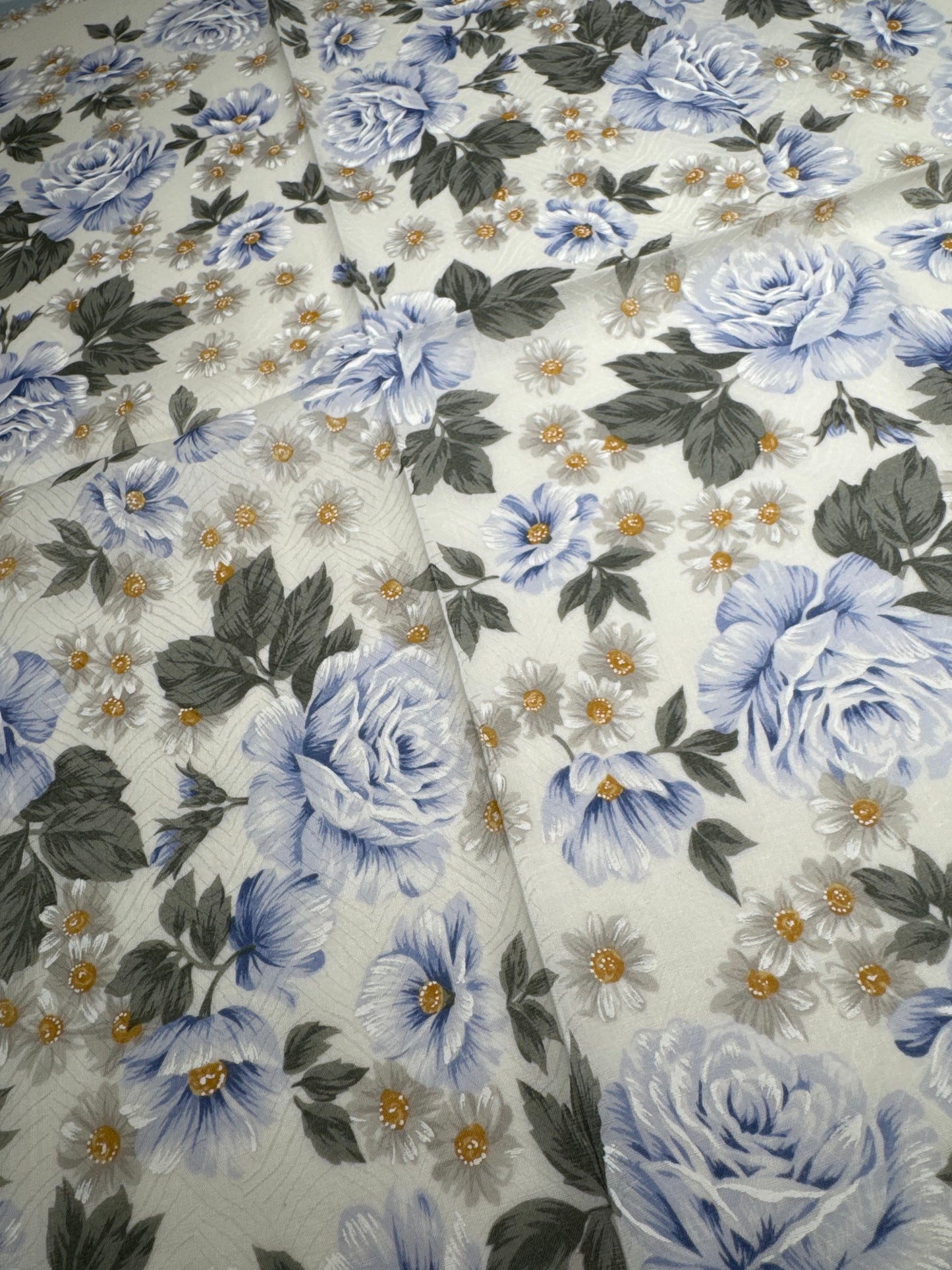 Vintage Dior Scarf Blue White