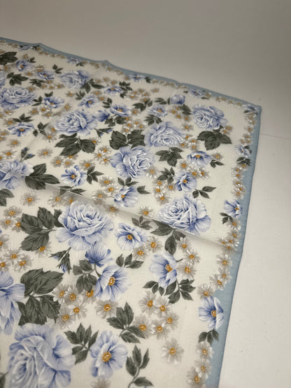 Vintage Dior Scarf Blue White