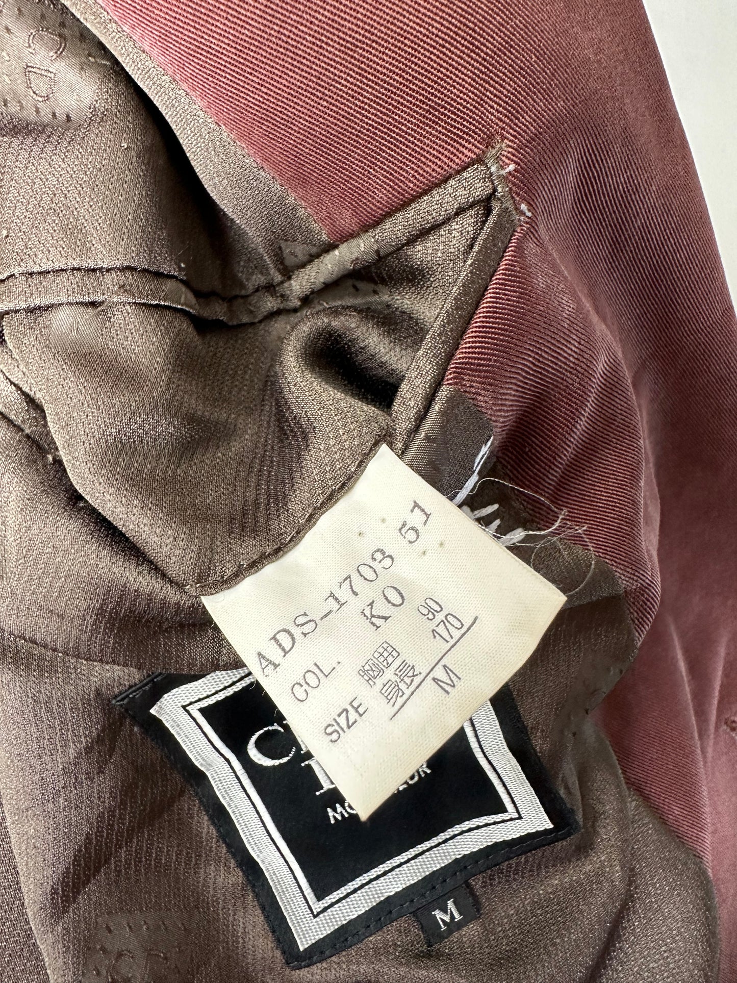 Vintage Dior Men's Blazer Burgundy Silver Buttons M