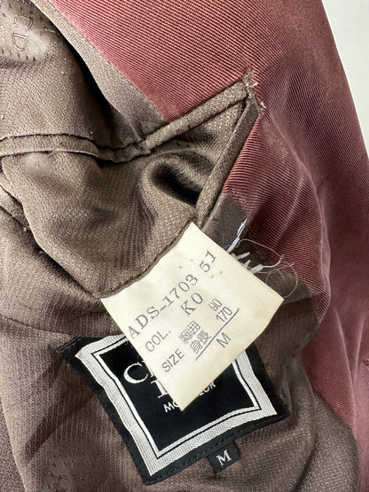 Vintage Dior Men's Blazer Burgundy Silver Buttons M