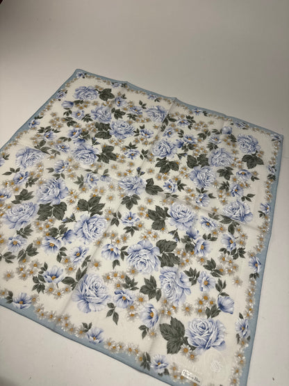 Vintage Dior Scarf Blue White