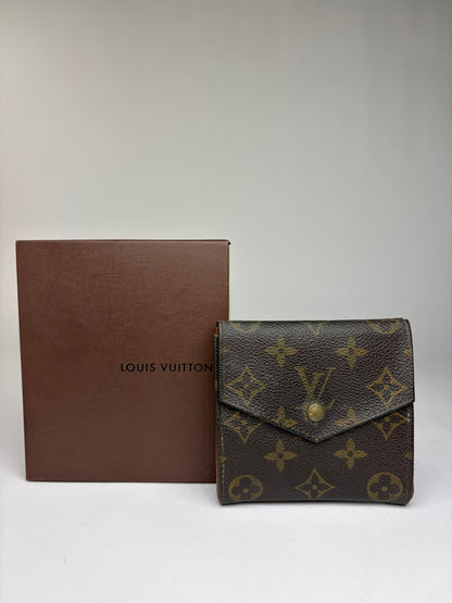 Vintage Louis Vuitton Monogram Canvas Bifold Wallet Brown