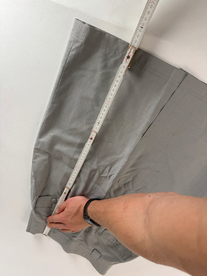 Vintage Dior Skirt Checked Grey White S