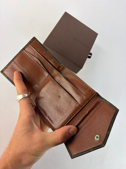Vintage Louis Vuitton Monogram Canvas Bifold Wallet Brown