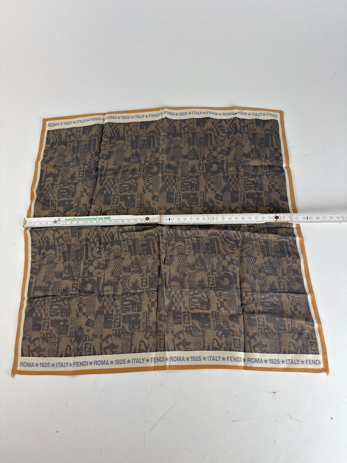 Vintage Fendi Avantgarde Scarf Brown