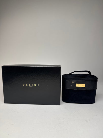 Vintage Celine Paris Mini Canvas Bag Black