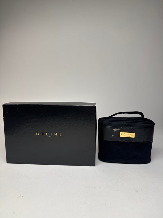 Vintage Celine Paris Mini Canvas Bag Black
