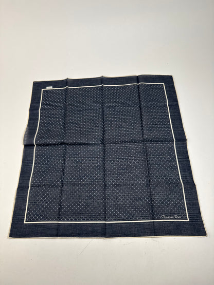 Vintage Dior Scarf black white dot