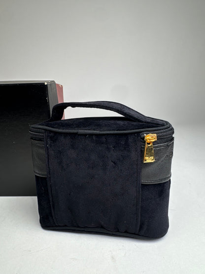 Vintage Celine Paris Mini Canvas Bag Black