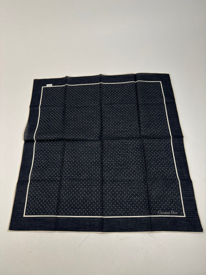 Vintage Dior Scarf black white dot