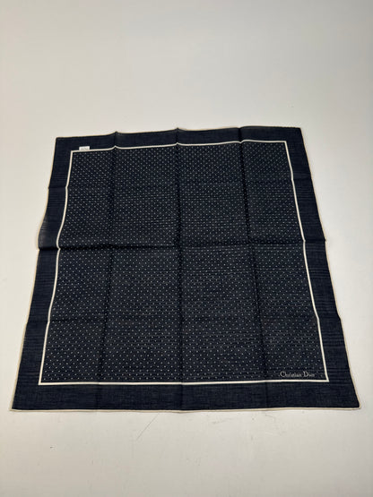 Vintage Dior Scarf black white dot
