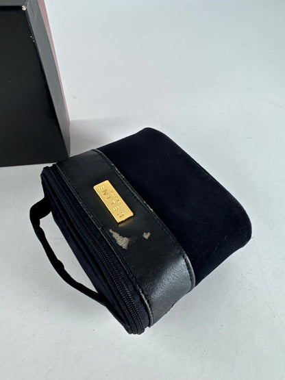 Vintage Celine Paris Mini Canvas Bag Black