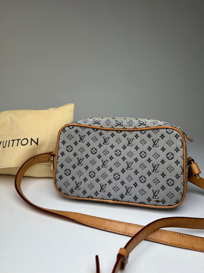 Vintage Louis Vuitton Monogram Canvas Crossbody Bag Y2K Grey Tan