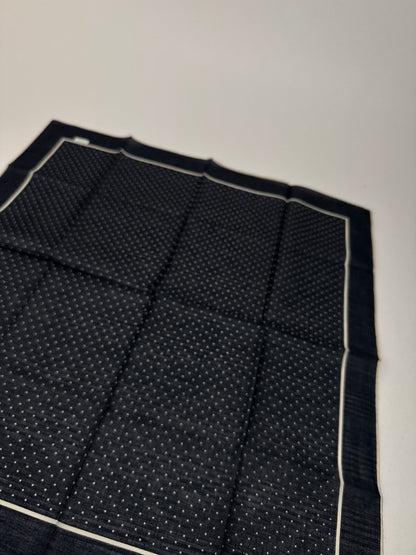 Vintage Dior Scarf black white dot