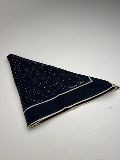 Vintage Dior Scarf black white dot