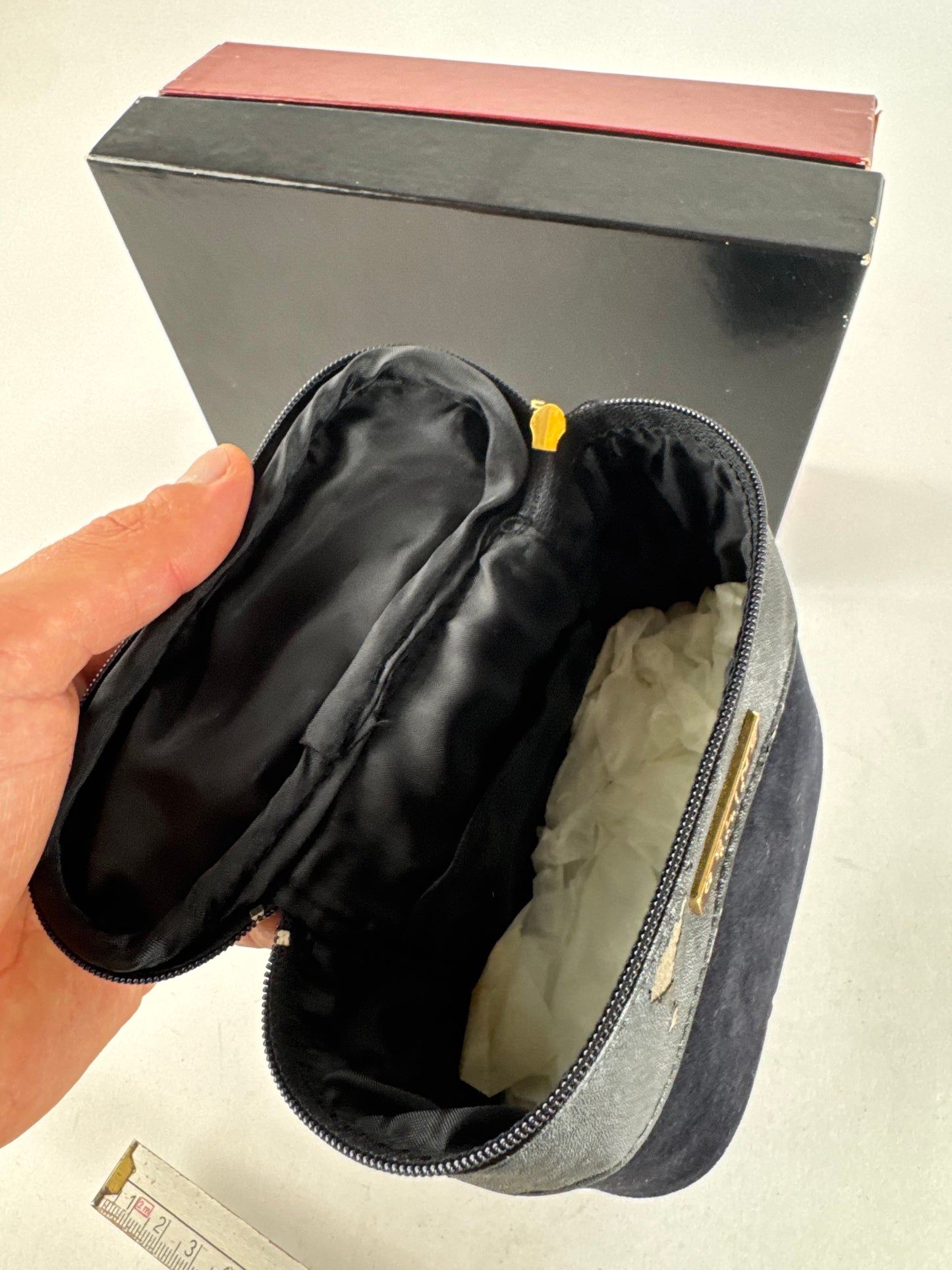 Vintage Celine Paris Mini Canvas Bag Black