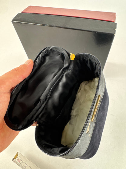 Vintage Celine Paris Mini Canvas Bag Black