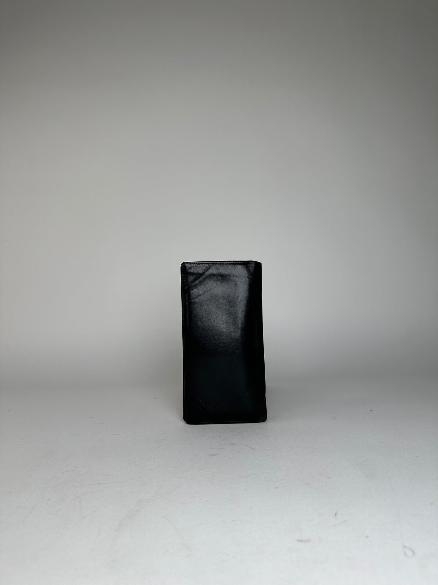Vintage Cartier Leather ID Holder Black