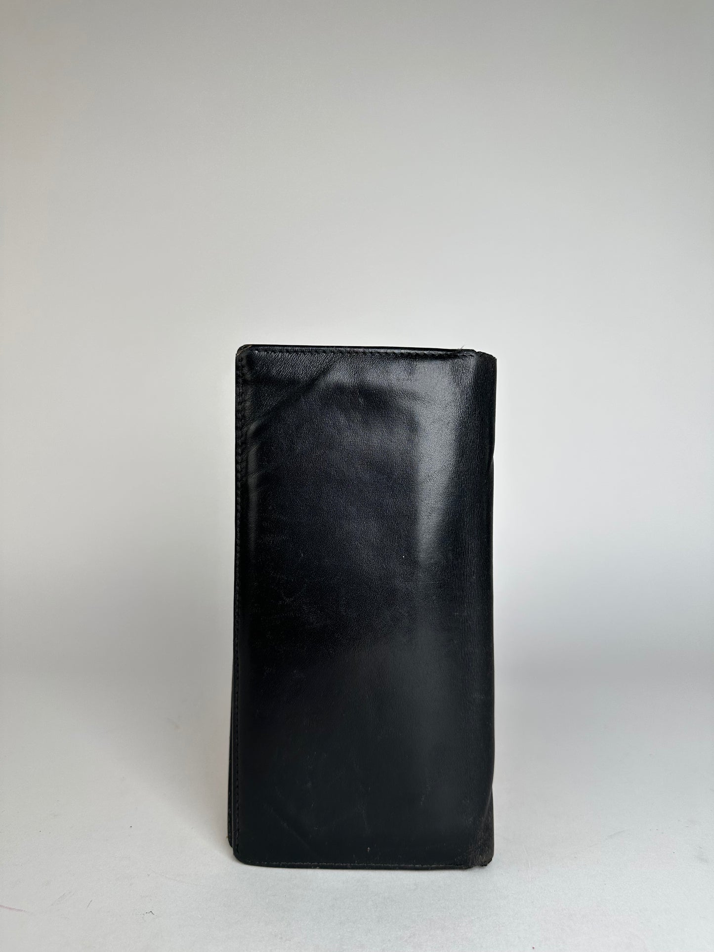 Vintage Cartier Leather ID Holder Black