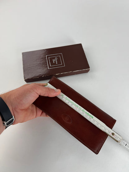 Vintage Dior Leather ID Holder / Card Holder Brown