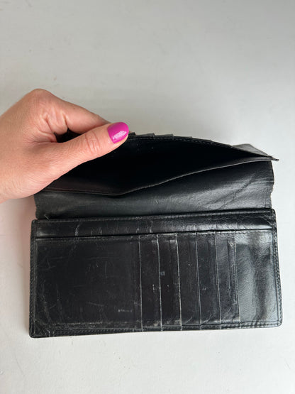Vintage Cartier Leather ID Holder Black