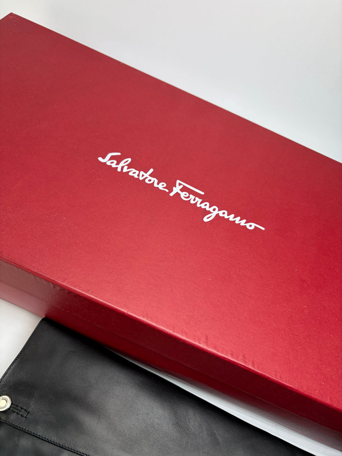 Vintage Salvatore Ferragamo Knee-High Boots Black c. Late 1990s EU38