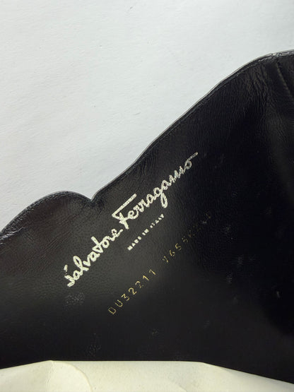 Vintage Salvatore Ferragamo Knee-High Boots Black c. Late 1990s EU38