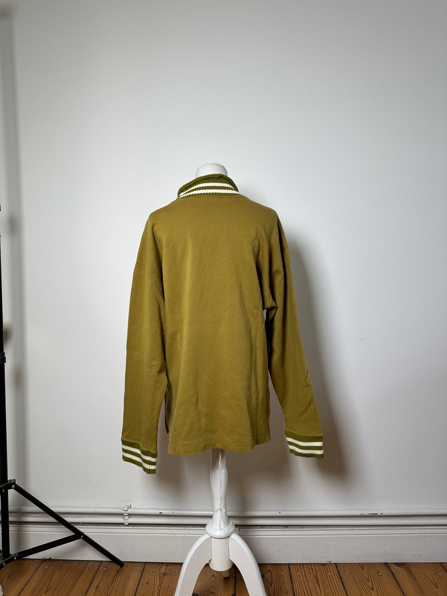 Vintage Kansai Yamamoto Men’s Cotton Sweater Olive Green L