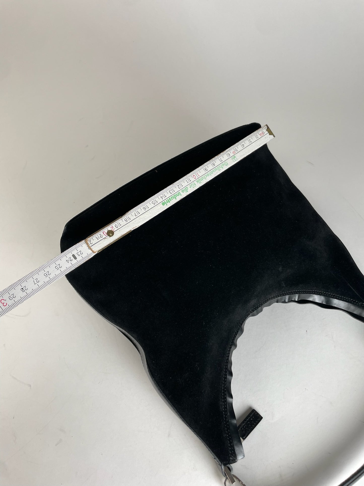 Vintage Gucci Suede Handbag Black