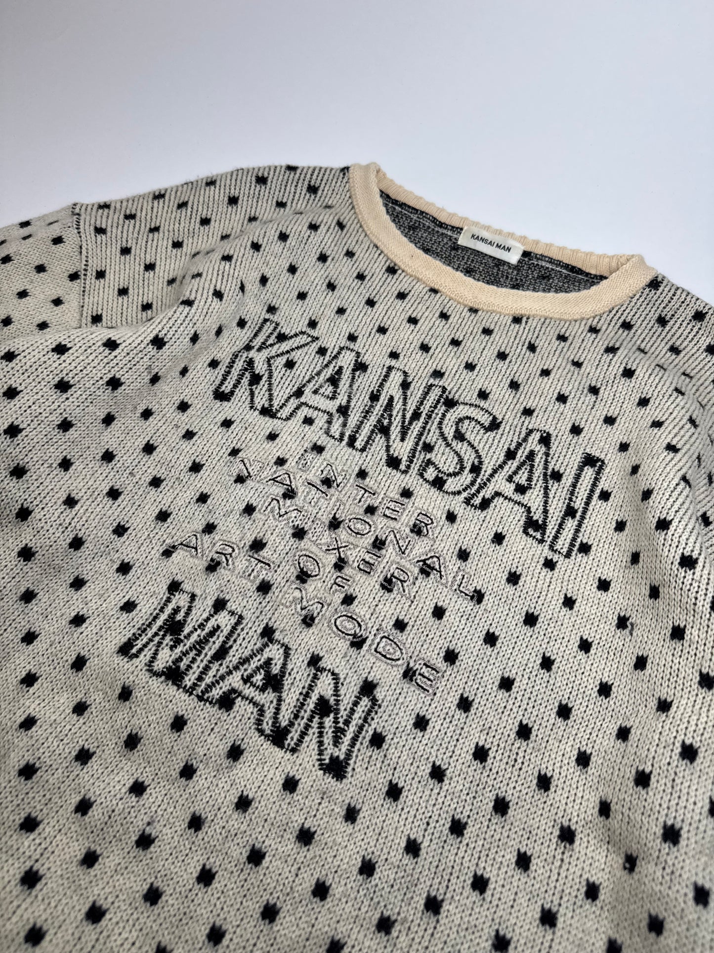 Vintage Kansai Yamamoto Crewneck polkadot Sweater M/L