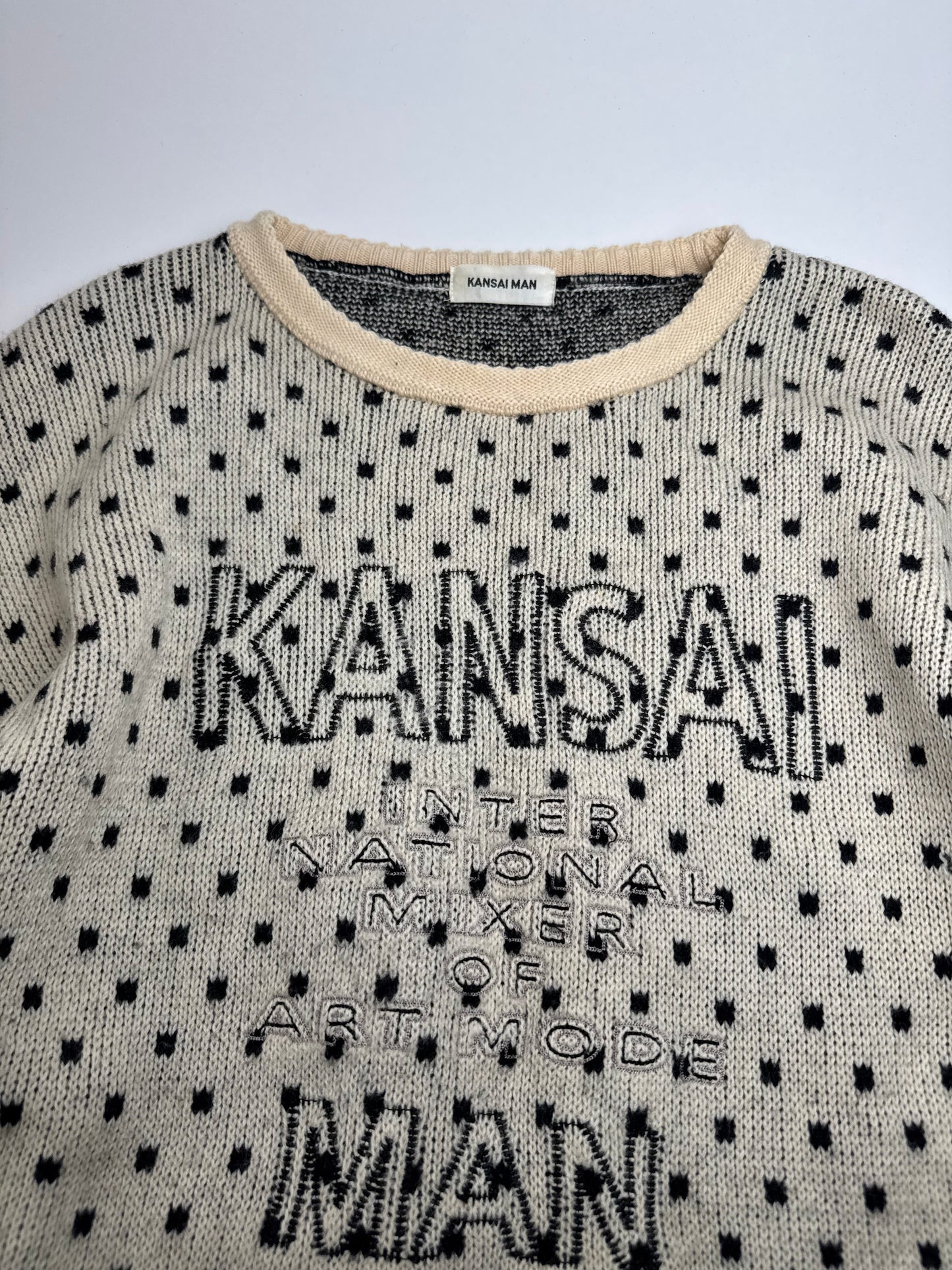 Vintage Kansai Yamamoto Crewneck polkadot Sweater M/L