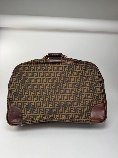Vintage Fendi FF monogram Suitcase brown