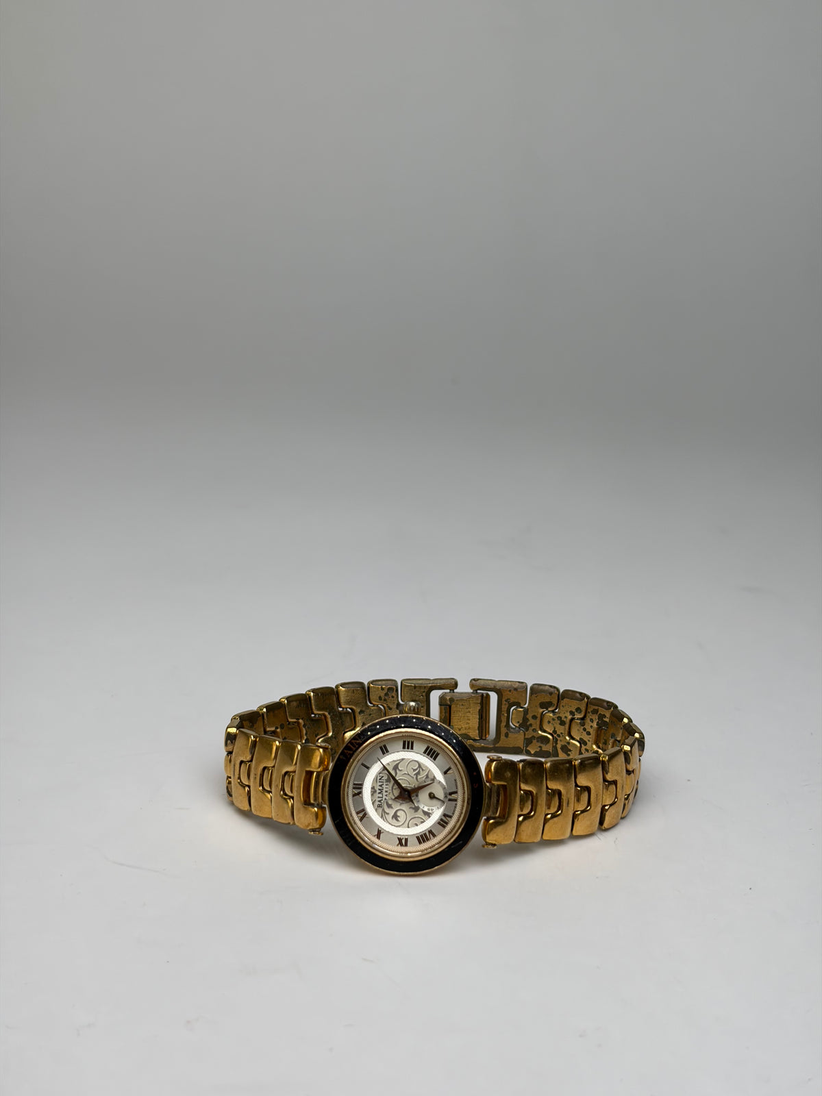 Vintage Balmain Quartz Bracelet Watch Late 1980s Gold Silver