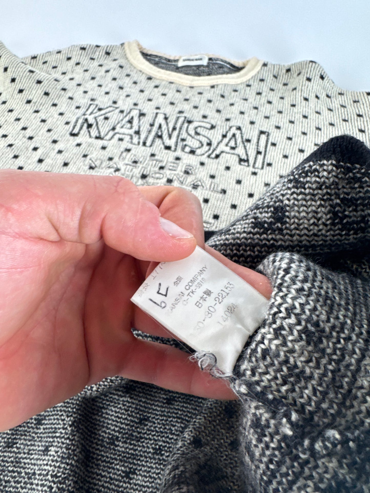 Vintage Kansai Yamamoto Crewneck polkadot Sweater M/L