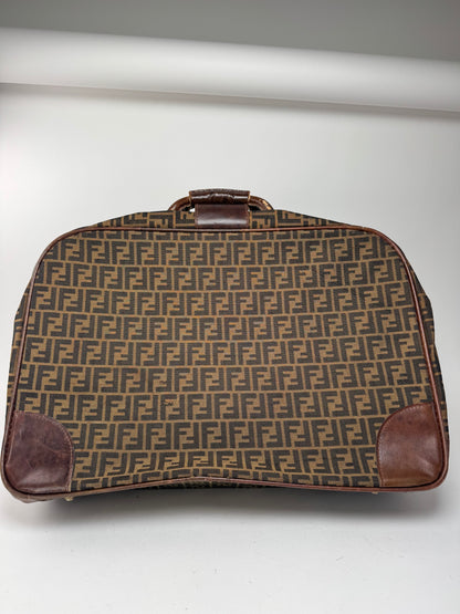 Vintage Fendi FF monogram Suitcase brown