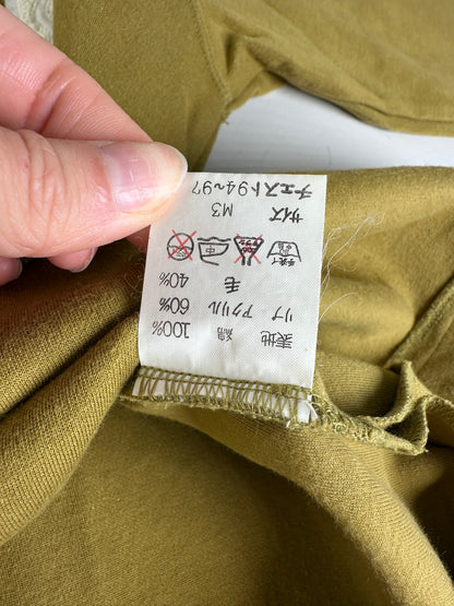Vintage Kansai Yamamoto Men’s Cotton Sweater Olive Green L