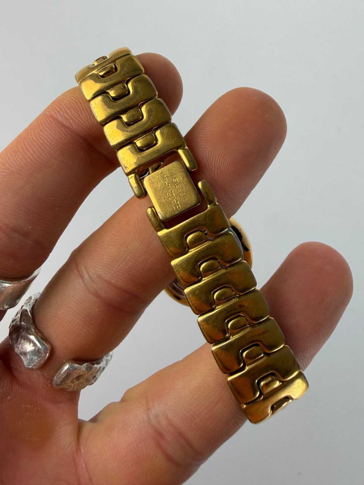 Vintage Balmain Quartz Bracelet Watch Late 1980s Gold Silver
