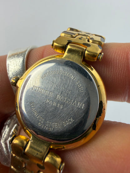 Vintage Balmain Quartz Bracelet Watch Late 1980s Gold Silver