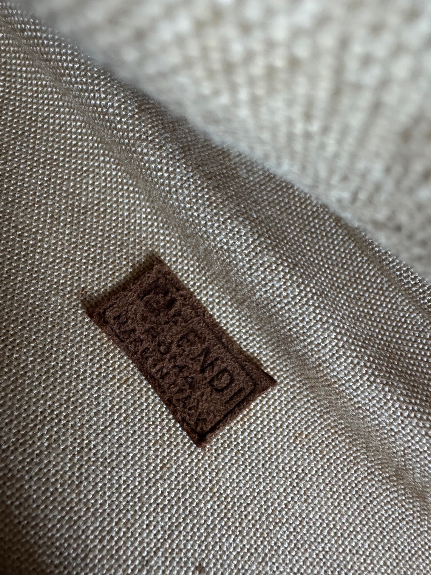 Vintage Fendi FF monogram Suitcase brown