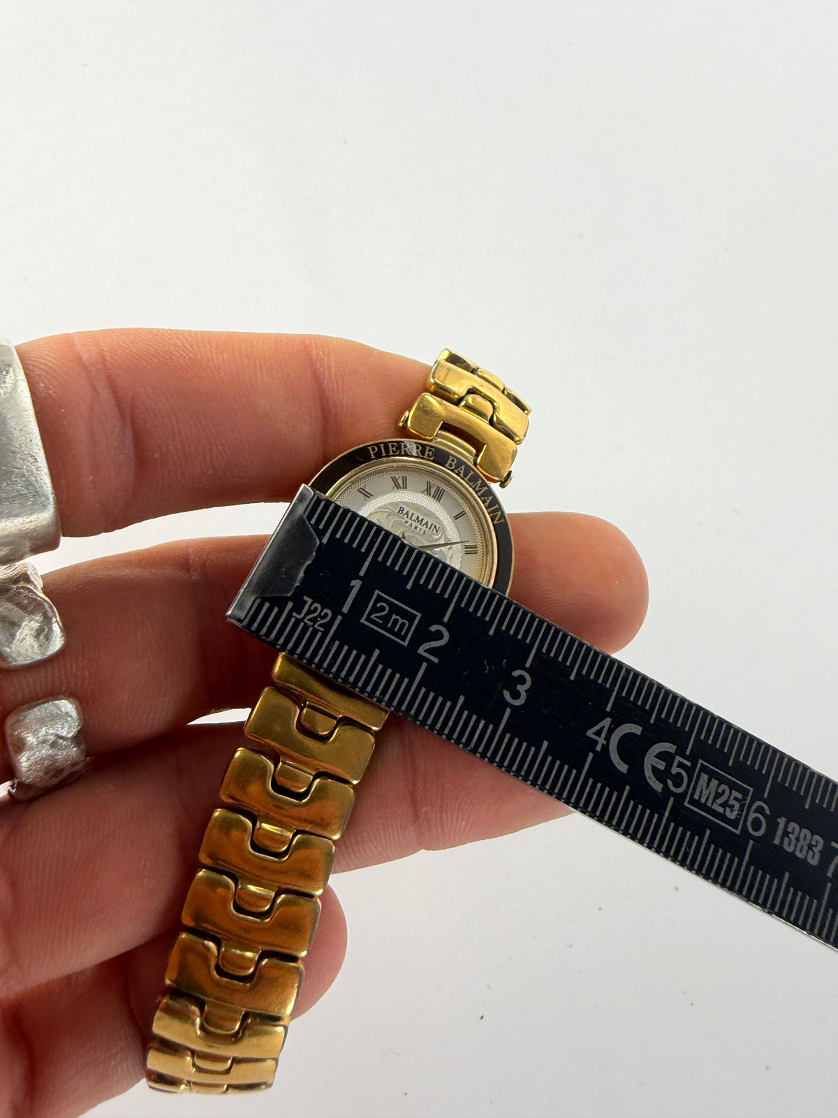 Vintage Balmain Quartz Bracelet Watch Late 1980s Gold Silver