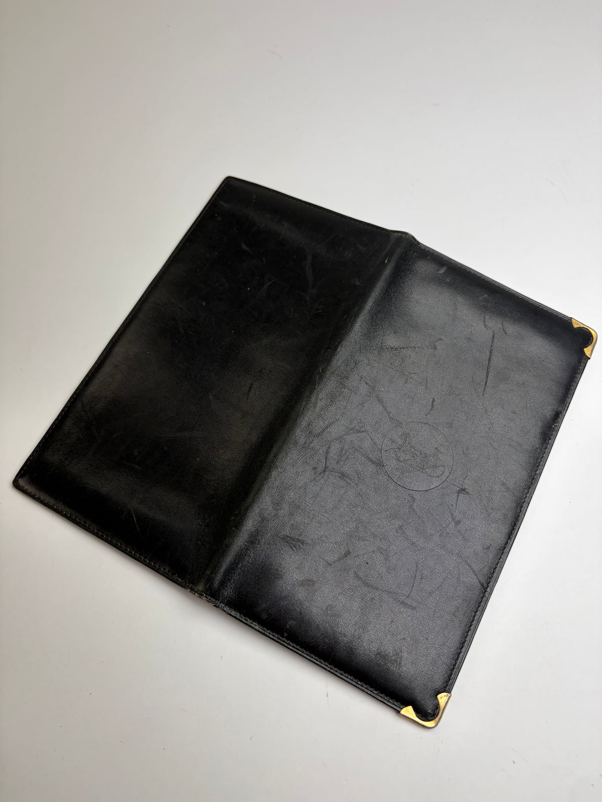 Vintage Celine Bifold Wallet Late 1980s Black Leather