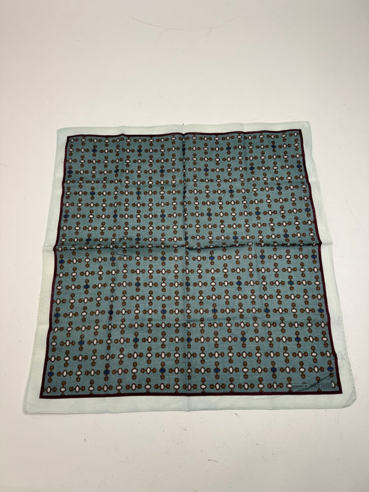 Vintage Gucci Horsebit Scarf Blue black