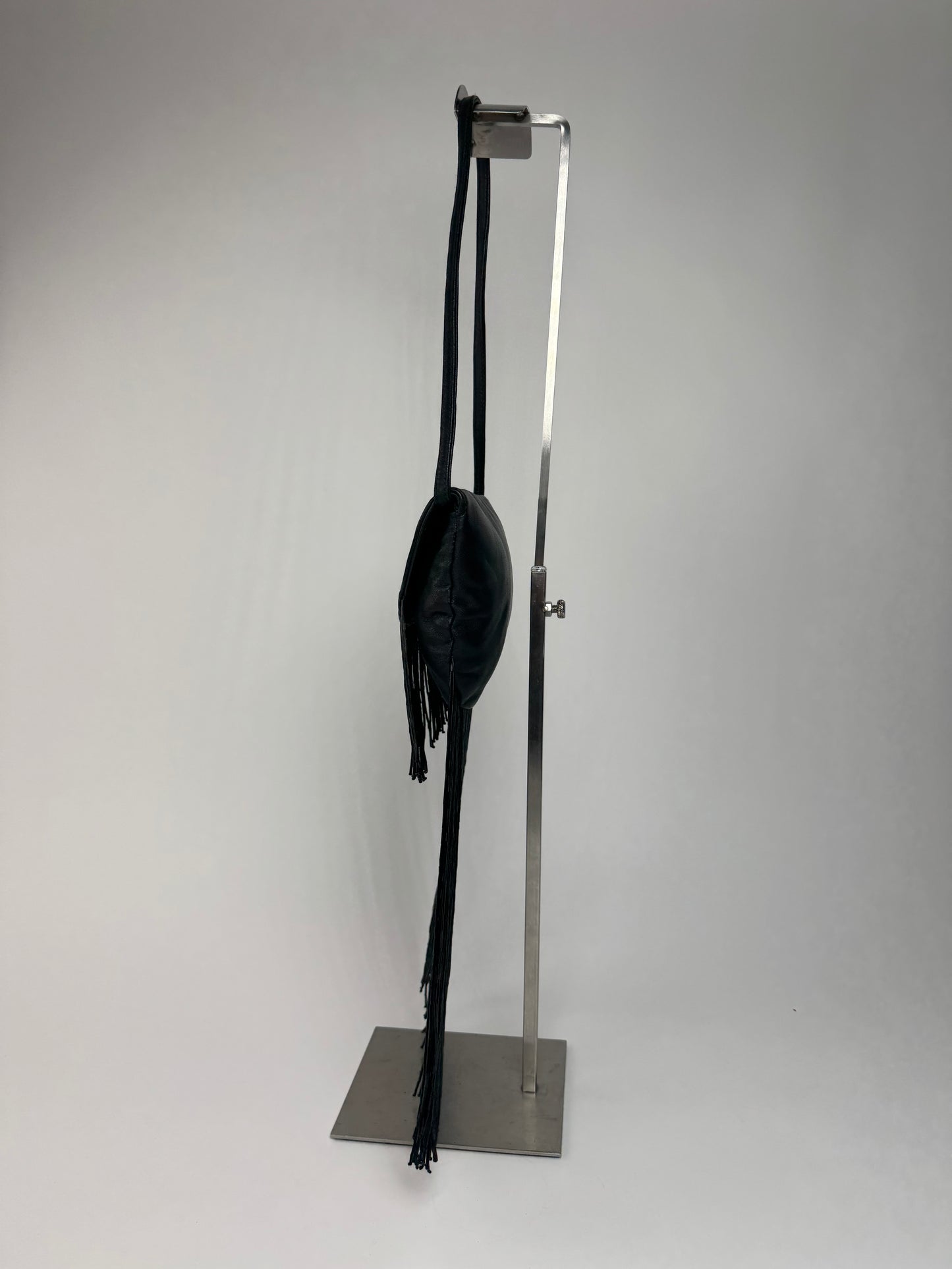 Vintage Armani Leather Bag Avantgarde Black