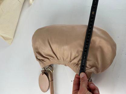 Vintage Marni Soft Leather Shoulder Bag Y2K Blush Pink Silver