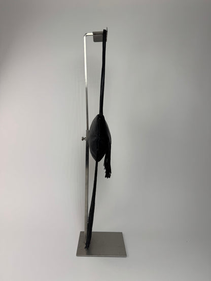 Vintage Armani Leather Bag Avantgarde Black