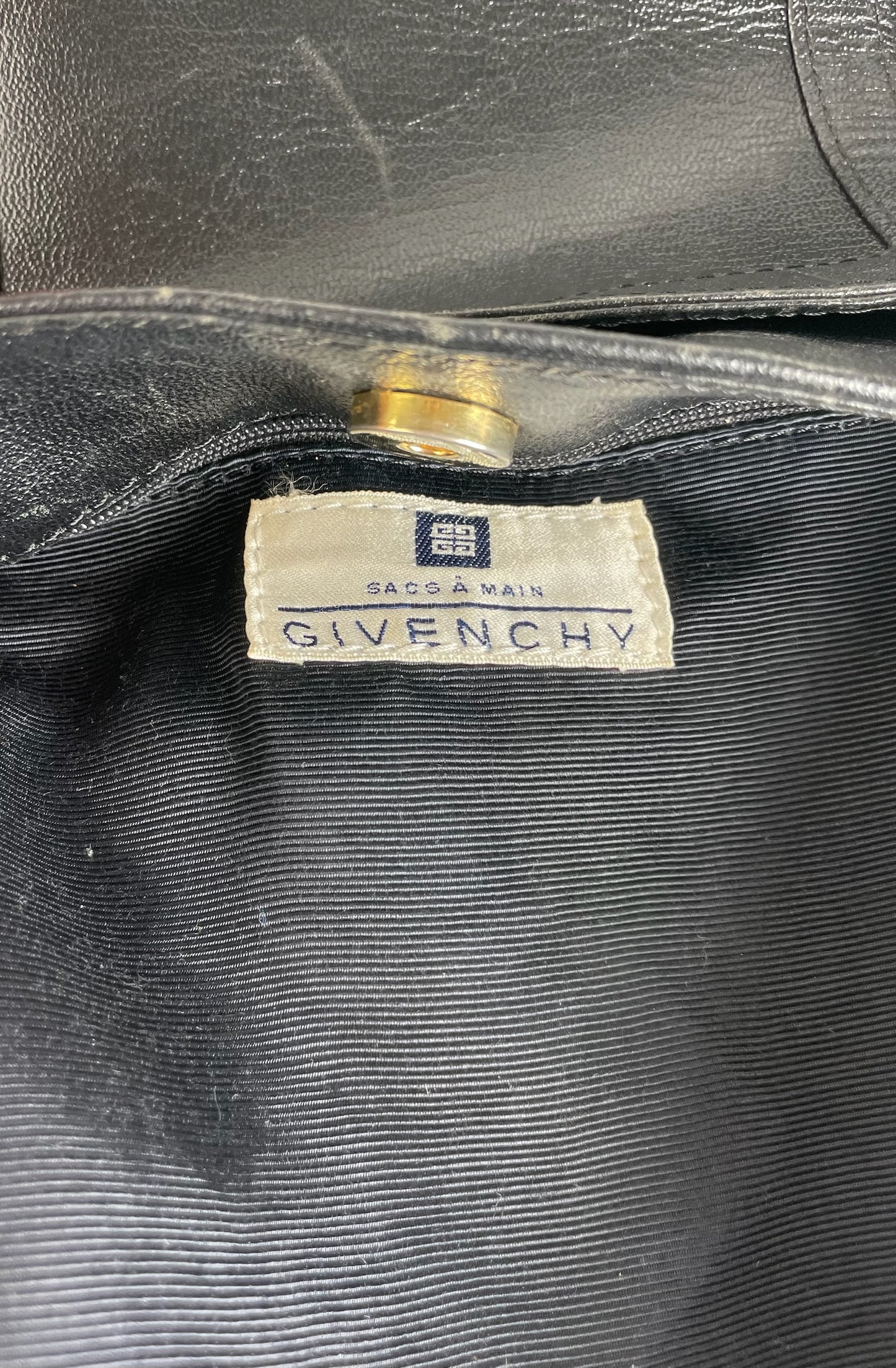 Vintage Givenchy Leather Handbag Black